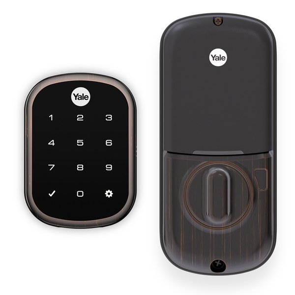 Yale Real Living Key Free Assure Touchscreen Deadbolt with Z-Wave US10BP Oil Rubbed Bronze Permanent Finish YRD256ZW210BP